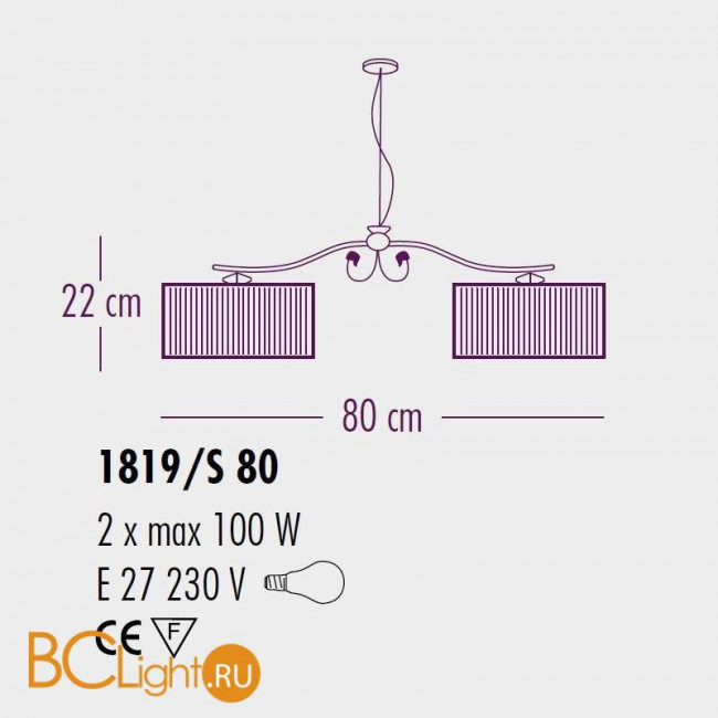 Подвесной светильник Bellart Charme 1819/S80 16/P06 Подвесной светильник Bellart Charme 1819/S80 16/P06