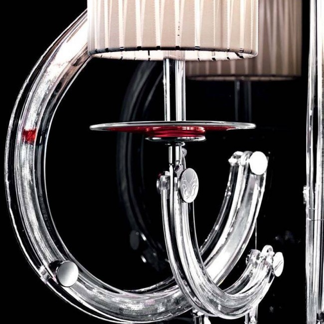 Бра Beby Group Prive 0210A04 Chrome Silver Cortina White Swarovski Plaque Бра Beby Group Prive 0210A04 Chrome Silver Cortina White Swarovski Plaque