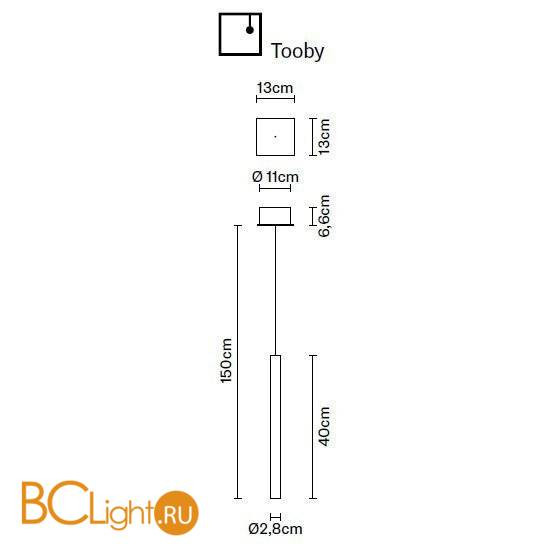 Подвесной светильник Fabbian Tooby F32 A06 00 Подвесной светильник Fabbian Tooby F32 A06 00