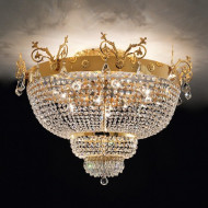 Потолочный светильник Masiero Impero & Deco VE 849 PL12 CUT CRYSTAL Потолочный светильник Masiero Impero & Deco VE 849 PL12 CUT CRYSTAL