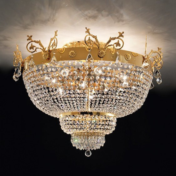 Потолочный светильник Masiero Impero & Deco VE 849 PL12 CUT CRYSTAL Потолочный светильник Masiero Impero & Deco VE 849 PL12 CUT CRYSTAL