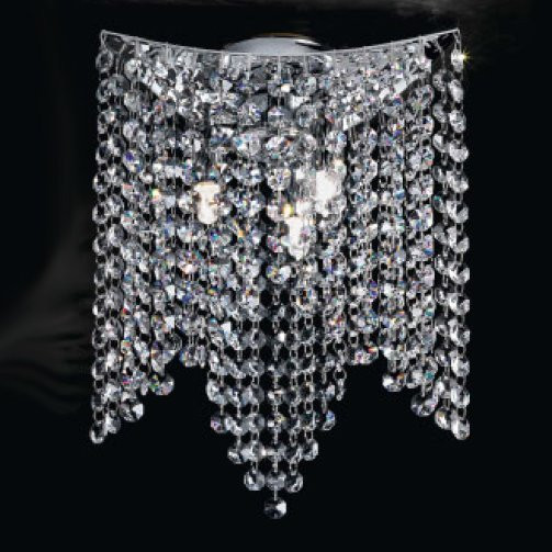 Потолочный светильник Renzo Del Ventisette PL 14399/3 CR SWA DEC. CROMO Потолочный светильник Renzo Del Ventisette PL 14399/3 CR SWA DEC. CROMO