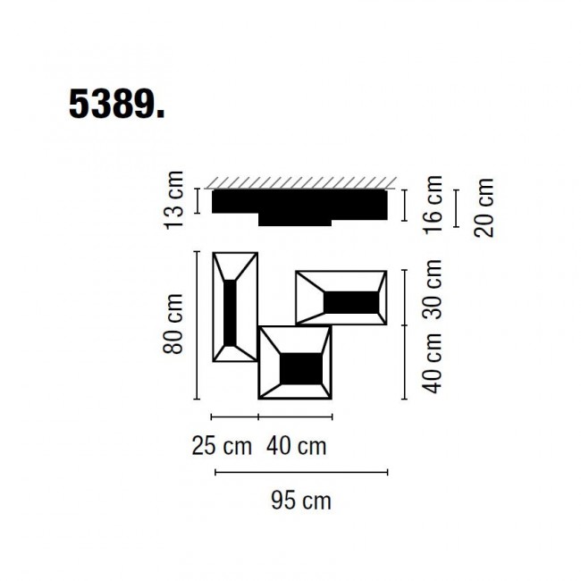 Потолочный светильник Vibia Link 5389 03 Потолочный светильник Vibia Link 5389 03