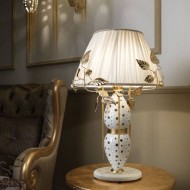 Настольная лампа Masca Fantasia 1881/BG Bianco lucido oro Настольная лампа Masca Fantasia 1881/BG Bianco lucido oro