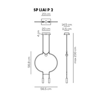 Подвесной светильник Axo Light Liaison SP LIAI P 2 NE OO LED Подвесной светильник Axo Light Liaison SP LIAI P 2 NE OO LED