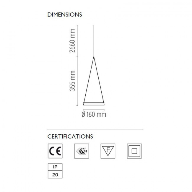 Подвесной светильник Flos Fucsia 1 F2410000