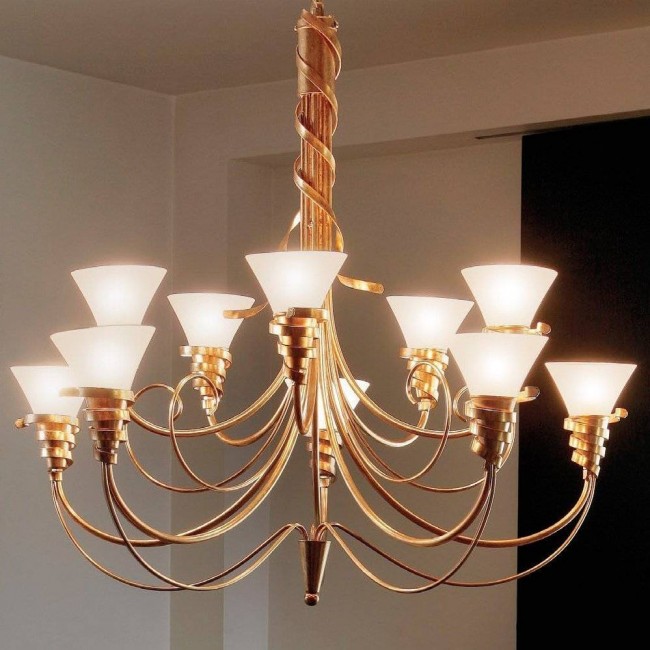 Люстра Masca Futura 1565/10 Oro / Glass 116 Люстра Masca Futura 1565/10 Oro / Glass 116