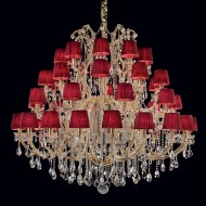 Люстра Masiero Maria Teresa VE 933/50 MT CUT CRYSTAL ORG/14/RD