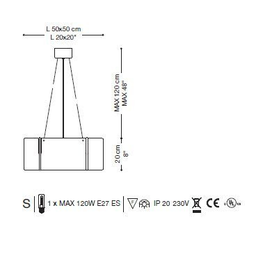 Подвесной светильник La Murrina Squared S DD-3S Подвесной светильник La Murrina Squared S DD-3S