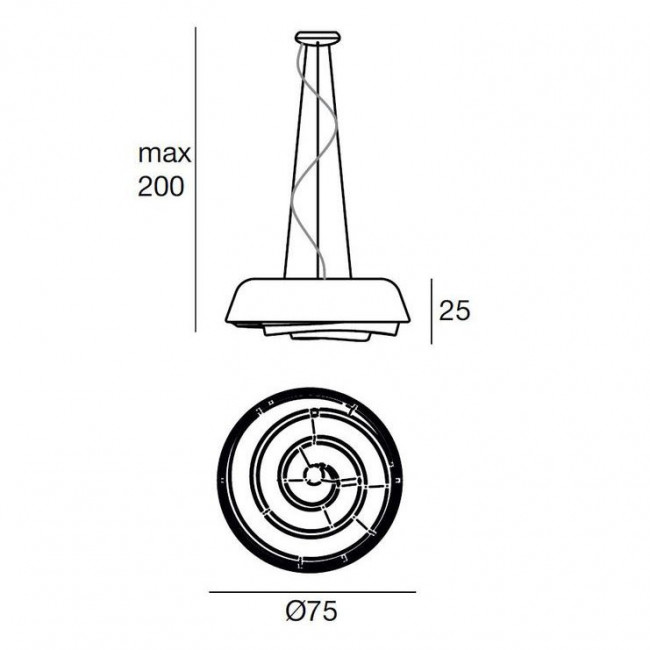 Подвесной светильник Linea Light Rose 7657 Подвесной светильник Linea Light Rose 7657