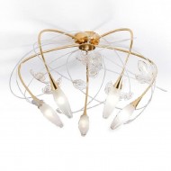 Потолочная люстра Masca Peacock 1869/5PL Oro bianco Потолочная люстра Masca Peacock 1869/5PL Oro bianco