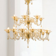 Потолочная люстра Sylcom Dolfin 1380/12+6 D CR.ORO