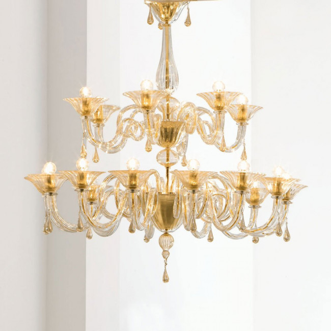 Потолочная люстра Sylcom Dolfin 1380/12+6 D CR.ORO Потолочная люстра Sylcom Dolfin 1380/12+6 D CR.ORO