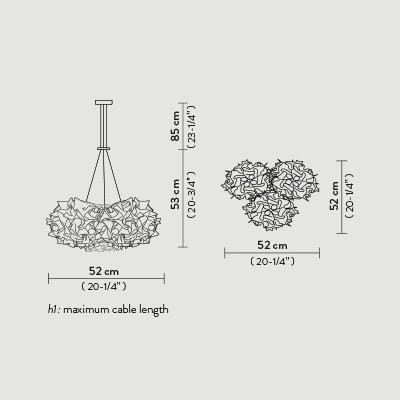 Подвесной светильник Slamp Veli SUSPENSION MINI TRIO COUTURE VEL78SOS1300BW000 Подвесной светильник Slamp Veli SUSPENSION MINI TRIO COUTURE VEL78SOS1300BW000