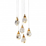 Подвесной светильник DeLight Collection crystal rock ii 9701P/6R brass