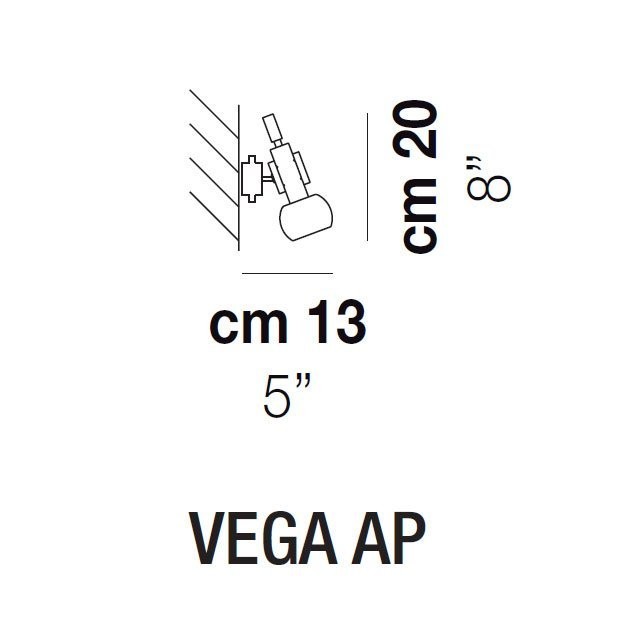 Бра Vistosi Vega AP ALO MC/1 BC Бра Vistosi Vega AP ALO MC/1 BC