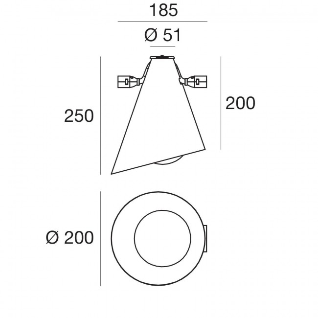 Светильник на струйной системы Linea Light Halley 59223