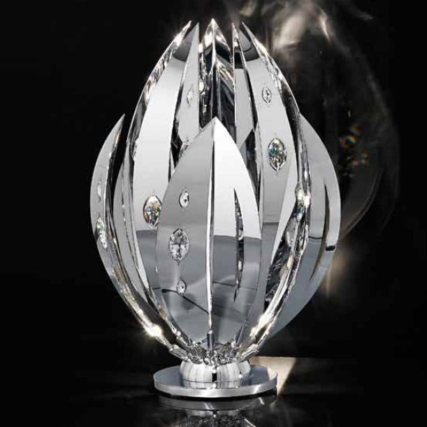 Настольная лампа IDL Crystal Palm 470/3L Chrome Настольная лампа IDL Crystal Palm 470/3L Chrome