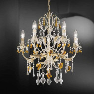 Люстра Beby Group Fruit 101/5 White Leather 01 Straw Colored Grapes Люстра Beby Group Fruit 101/5 White Leather 01 Straw Colored Grapes