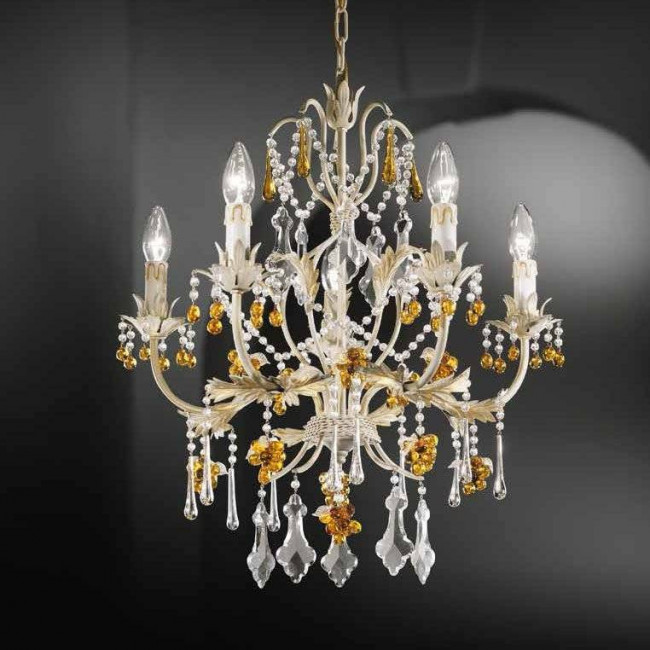 Люстра Beby Group Fruit 101/5 White Leather 01 Straw Colored Grapes