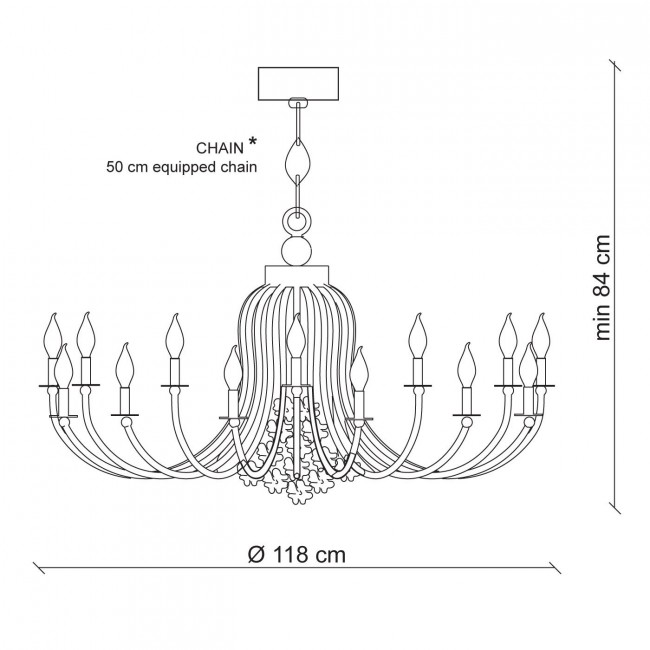Люстра Patrizia Garganti Moulin Rouge PG334 Люстра Patrizia Garganti Moulin Rouge PG334