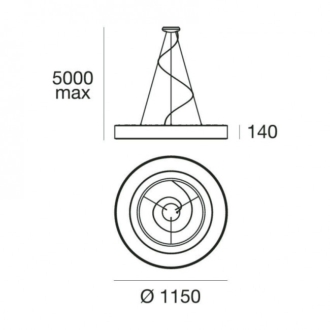 Подвесной светильник Linea Light Saturn 7650 Подвесной светильник Linea Light Saturn 7650