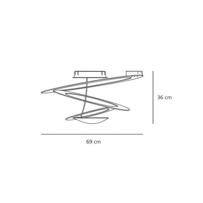 Потолочный светильник Artemide Pirce LED Mini 1255110A Потолочный светильник Artemide Pirce LED Mini 1255110A