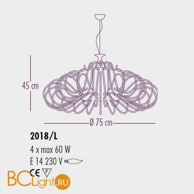 Подвесной светильник Bellart Essenzia 2018/L 05/V01 Подвесной светильник Bellart Essenzia 2018/L 05/V01