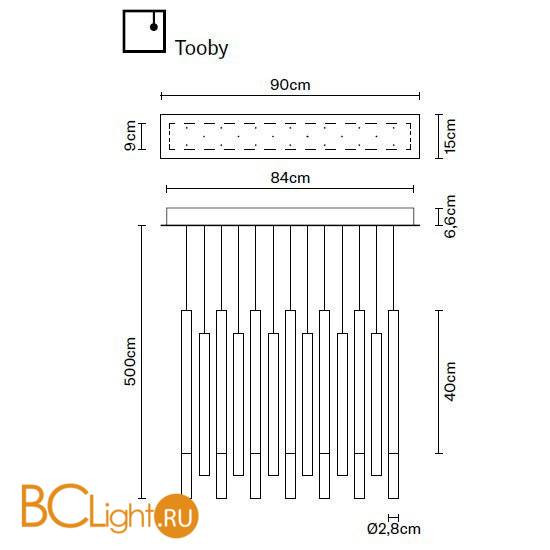 Подвесной светильник Fabbian Tooby F32 A09 00 Подвесной светильник Fabbian Tooby F32 A09 00