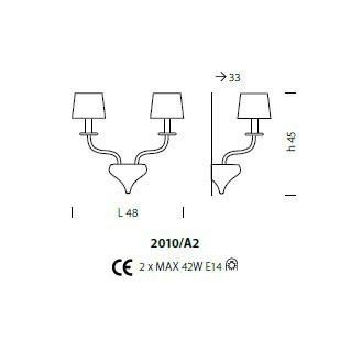 Бра Sylcom Sahara 2010/A2 CR