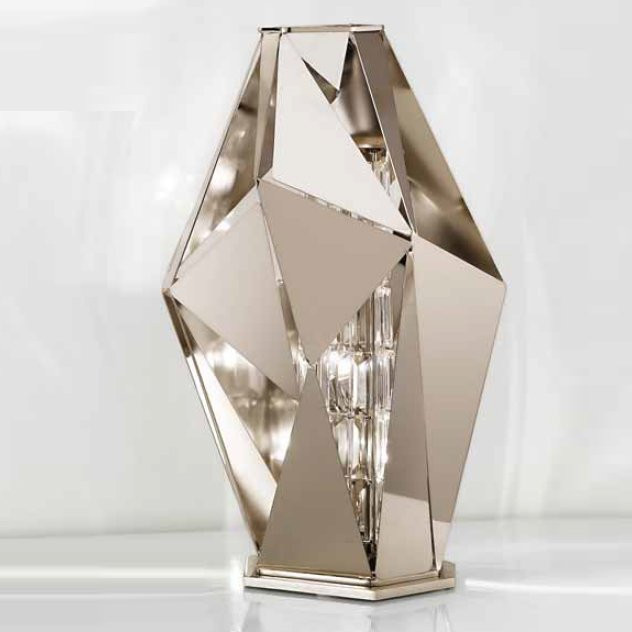 Настольная лампа IDL Crystal Rock 476/3L Pure Steel Настольная лампа IDL Crystal Rock 476/3L Pure Steel