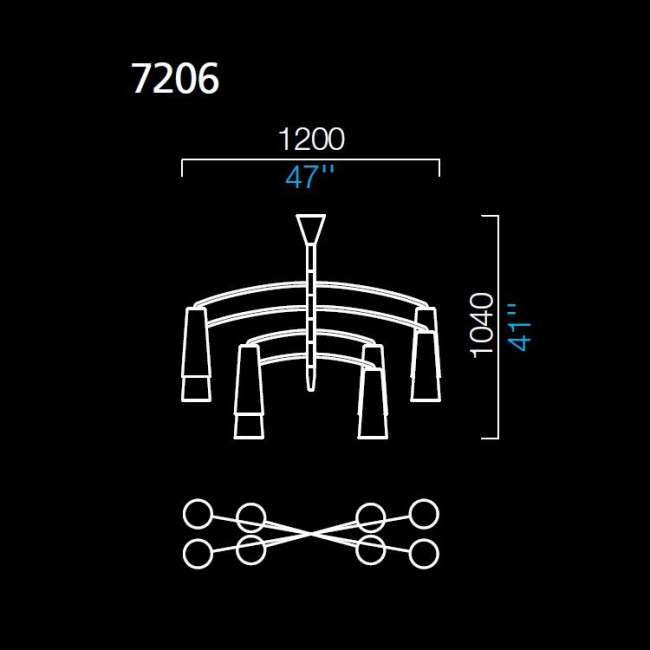 Люстра Barovier&Toso Colimacon 7206/OB/OG Люстра Barovier&Toso Colimacon 7206/OB/OG