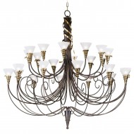 Люстра Masca Futura 1565/24 Peltro oro / Glass 373 Люстра Masca Futura 1565/24 Peltro oro / Glass 373