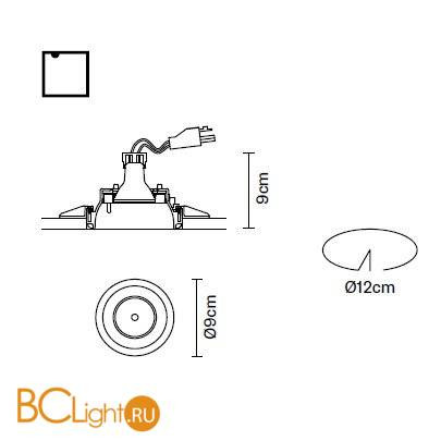 Встраиваемый спот (точечный светильник) Fabbian Tools F19 F23 01 Встраиваемый спот (точечный светильник) Fabbian Tools F19 F23 01