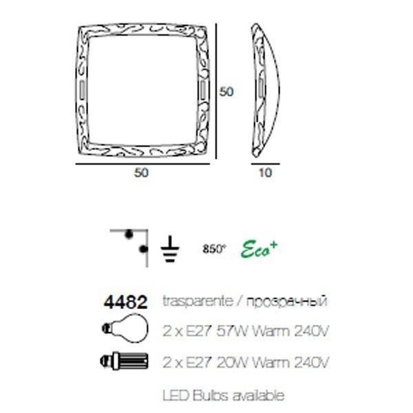 Настенно-потолочный светильник Linea Light Classic collection 4482