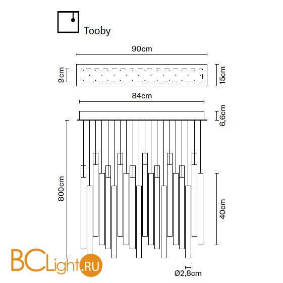 Подвесной светильник Fabbian Tooby F32 A10 00 Подвесной светильник Fabbian Tooby F32 A10 00