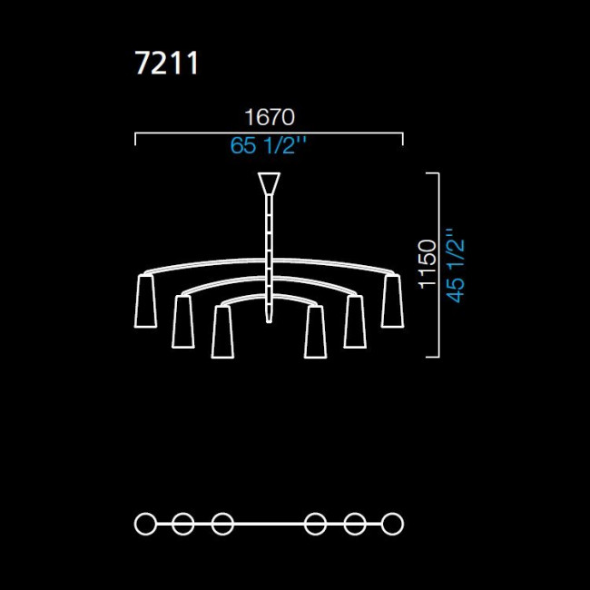 Люстра Barovier&Toso Colimacon 7211/BH/CL Люстра Barovier&Toso Colimacon 7211/BH/CL