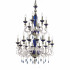 Люстра Euroluce Barocco L12+6 LUX 2 LEVELS silver Blue