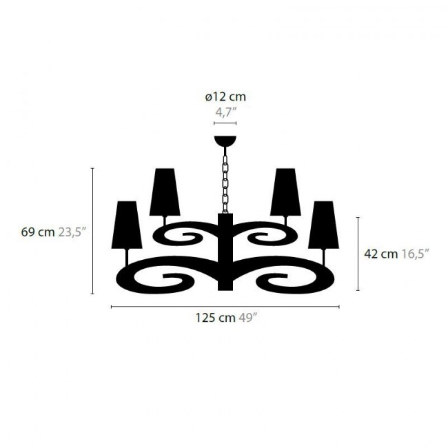 Люстра Ilfari Lazy Sunday H12+1 11423 Люстра Ilfari Lazy Sunday H12+1 11423
