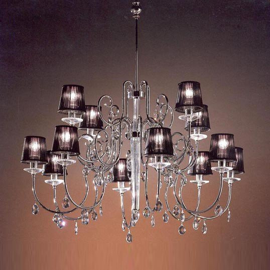 Люстра Italamp 741/8+4 Transp. / C / Spectra Crystal