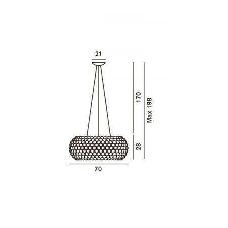 Подвесной светильник Foscarini Caboche 138017 52