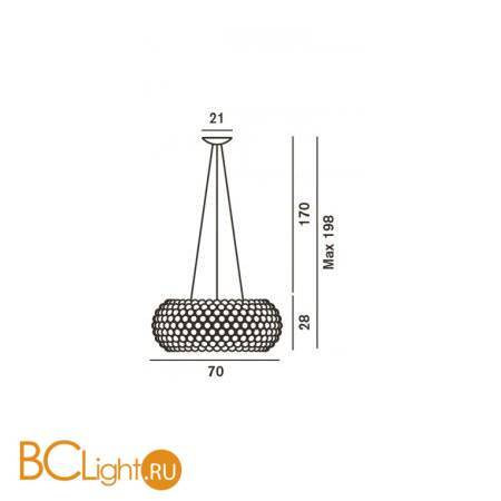 Подвесной светильник Foscarini Caboche 138017 52