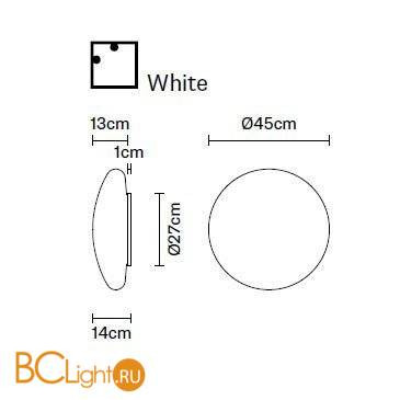 Настенно-потолочный светильник Fabbian Lumi F07 G13 01 Настенно-потолочный светильник Fabbian Lumi F07 G13 01