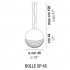 Подвесной светильник Vistosi Bolle SP 45 E27 CR/TR NI Подвесной светильник Vistosi Bolle SP 45 E27 CR/TR NI