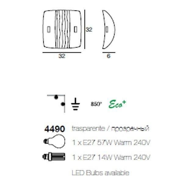 Настенно-потолочный светильник Linea Light Classic collection 4490