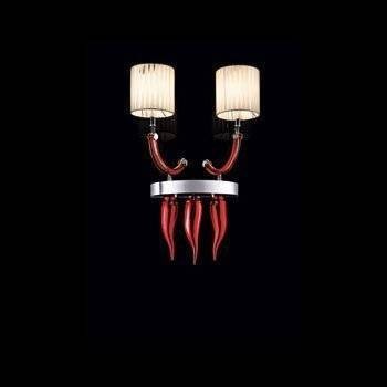 Бра Beby Group Prive 0220A02 Chrome Red Sensuelle White