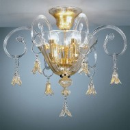 Потолочный светильник Vetri Lamp 90/PL Cristallo/Oro Потолочный светильник Vetri Lamp 90/PL Cristallo/Oro
