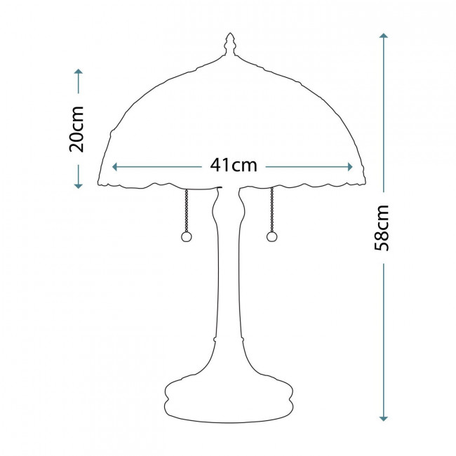 Настольная лампа Quoizel Larissa QZ/LARISSA/TL Настольная лампа Quoizel Larissa QZ/LARISSA/TL