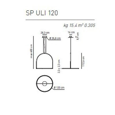 Подвесной светильник Axo Light U-Light SP ULI 120 LED RU XX Подвесной светильник Axo Light U-Light SP ULI 120 LED RU XX