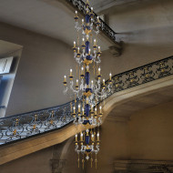 Люстра Euroluce Barocco L28 SUPERLUX SPECIAL EDITION gold Blue Люстра Euroluce Barocco L28 SUPERLUX SPECIAL EDITION gold Blue